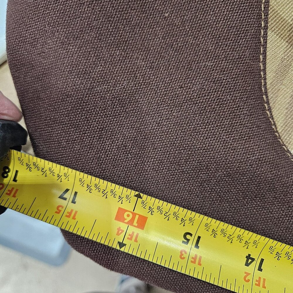 Eddie Bauer Brown Plaid 18" Overnight Weekender Bag Soft Travel Tote Carry On - Picture 14 of 14